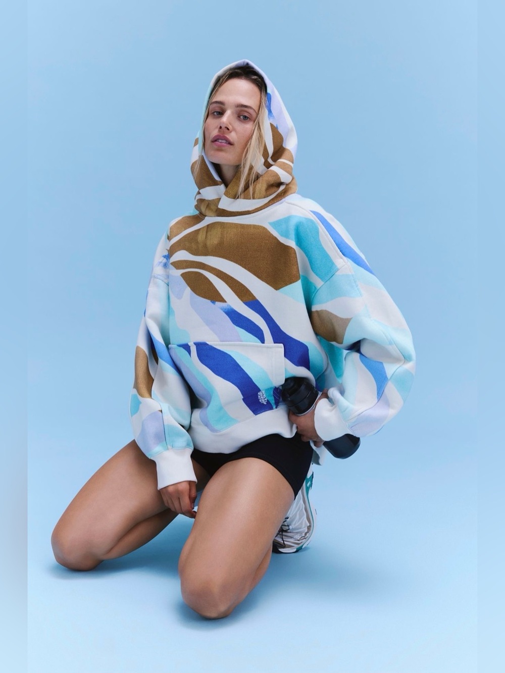 Free People Movement A Cut Above Printed Hoodie - Picture 3 of 8